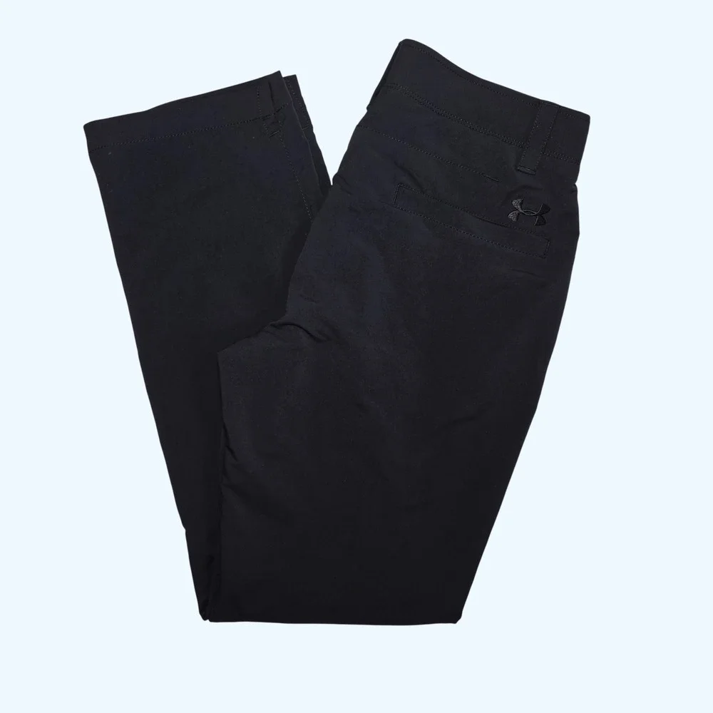 Under Armour Match Play Golf Pants Black Mens 30x30 Straight Leg Performance UA - Picture 1 of 8